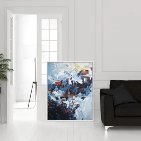 Abstract 162 Framed Canvas