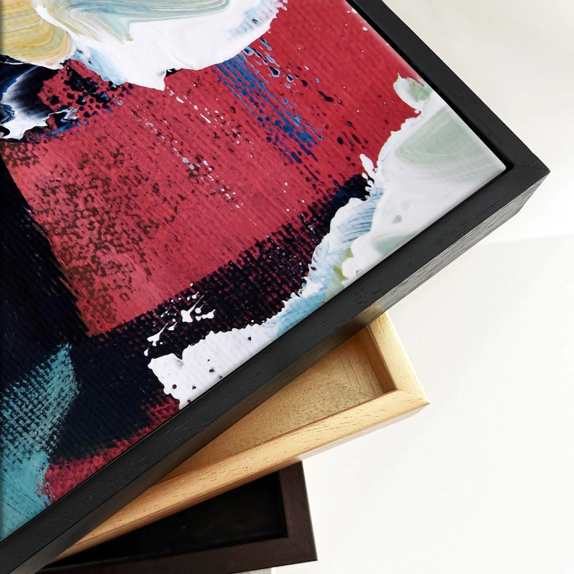 Abstract 298 Framed Canvas