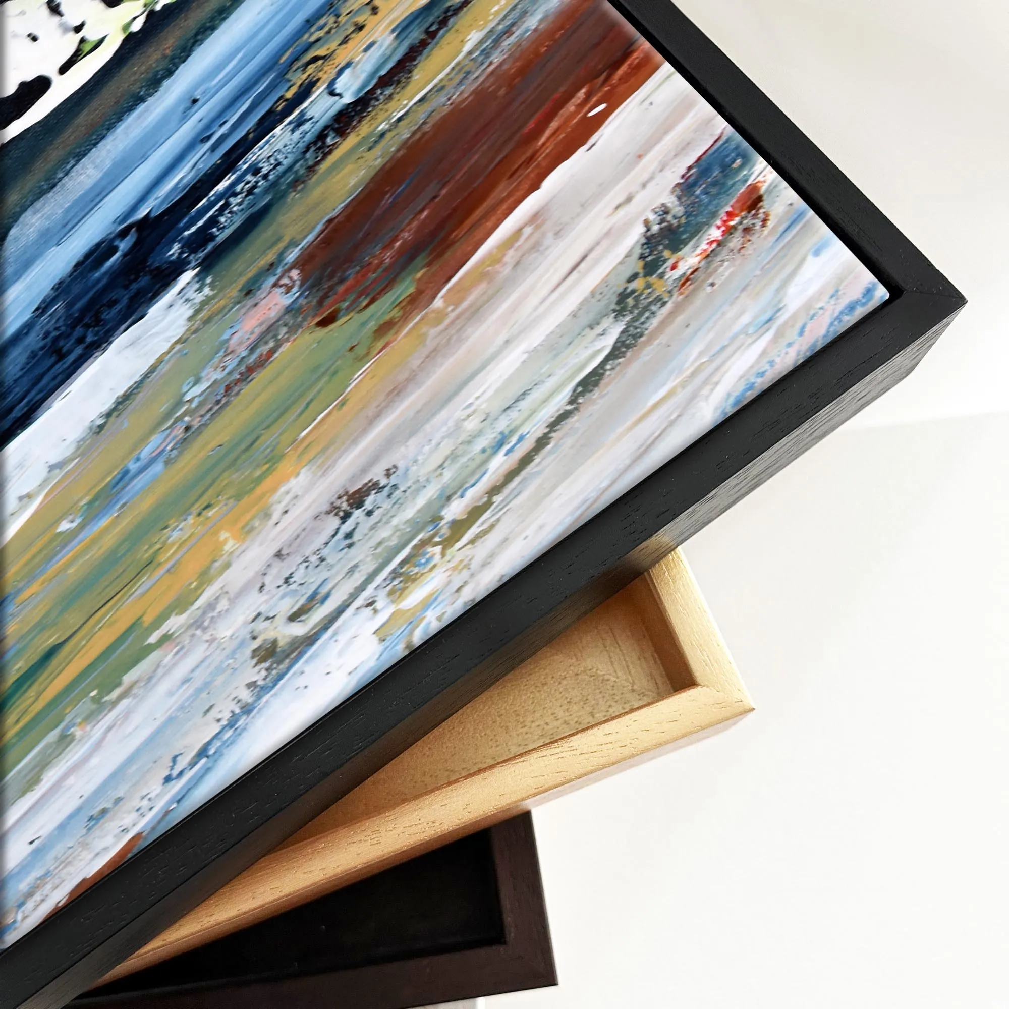 Abstract 336 Framed Canvas