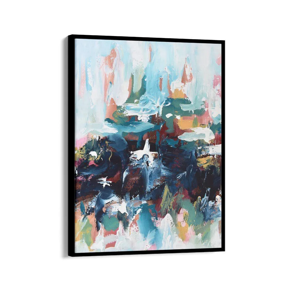 Abstract 379 Framed Canvas