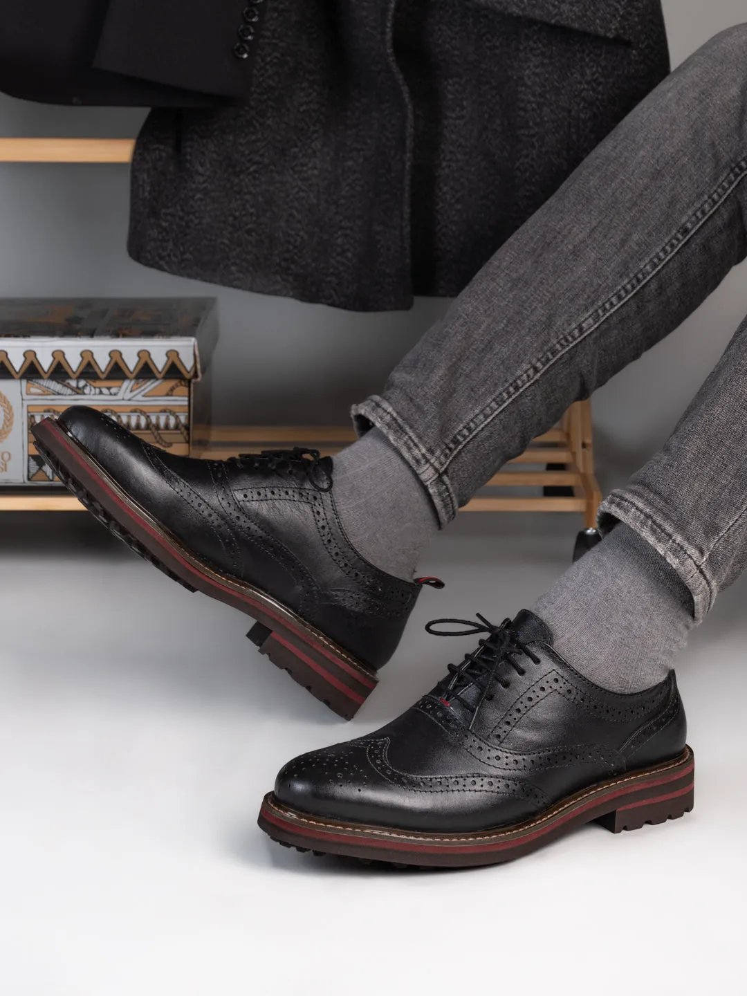 Alberto Torresi Latest Brogue Shoes With Padded Insole