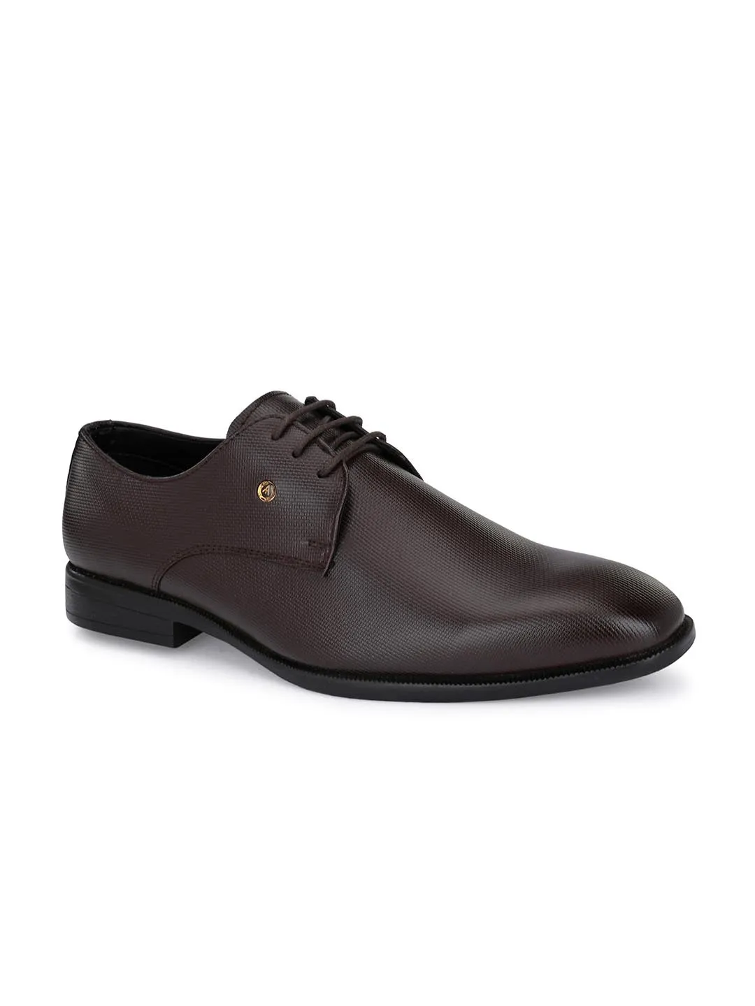 Alberto Torresi Synthetic Tan Laceup Formal Shoes for Men