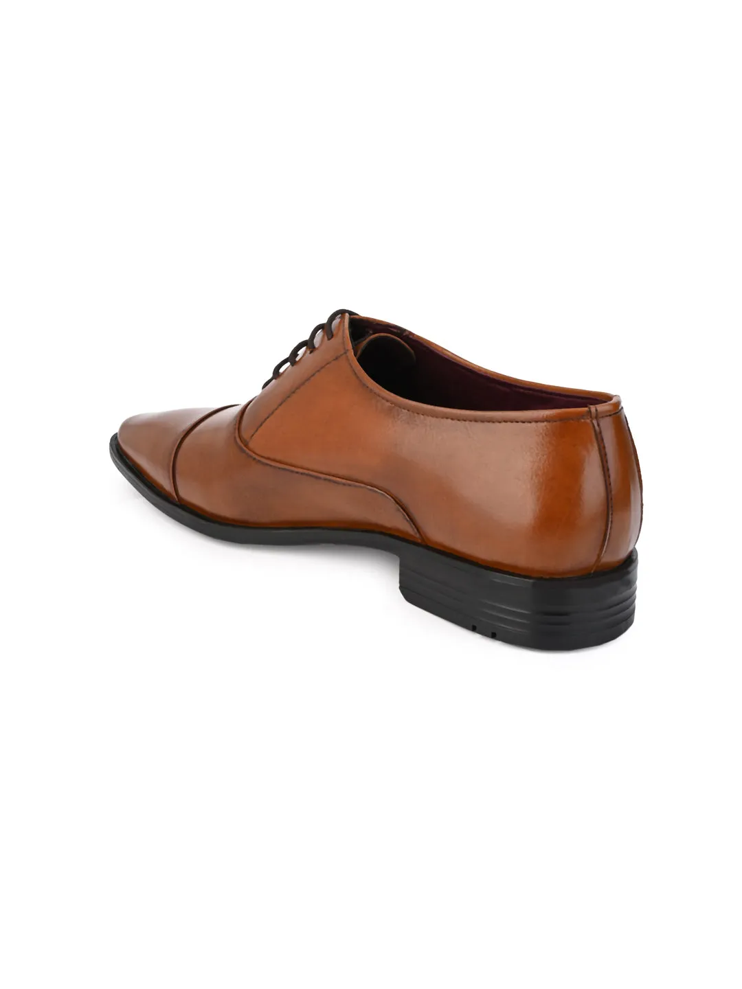 Alberto Torresi Synthetic Tan Laceup Formal Shoes