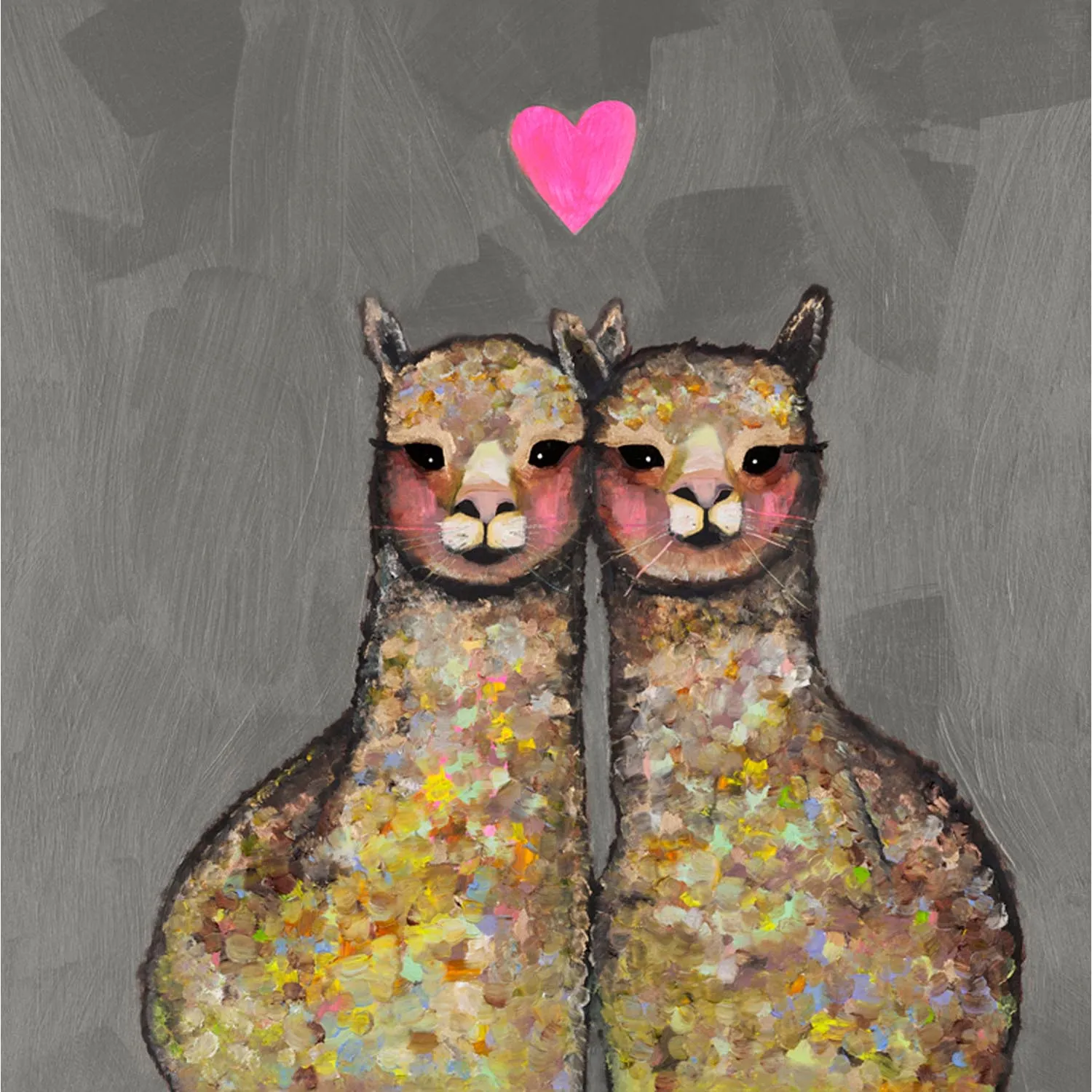 Alpaca Love Canvas Wall Art