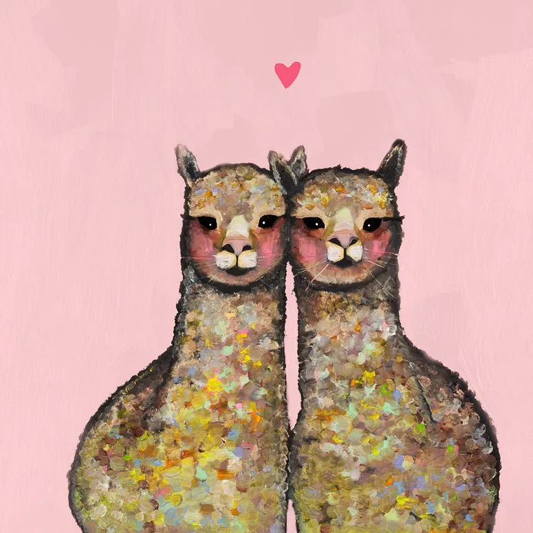 Alpaca Love Canvas Wall Art