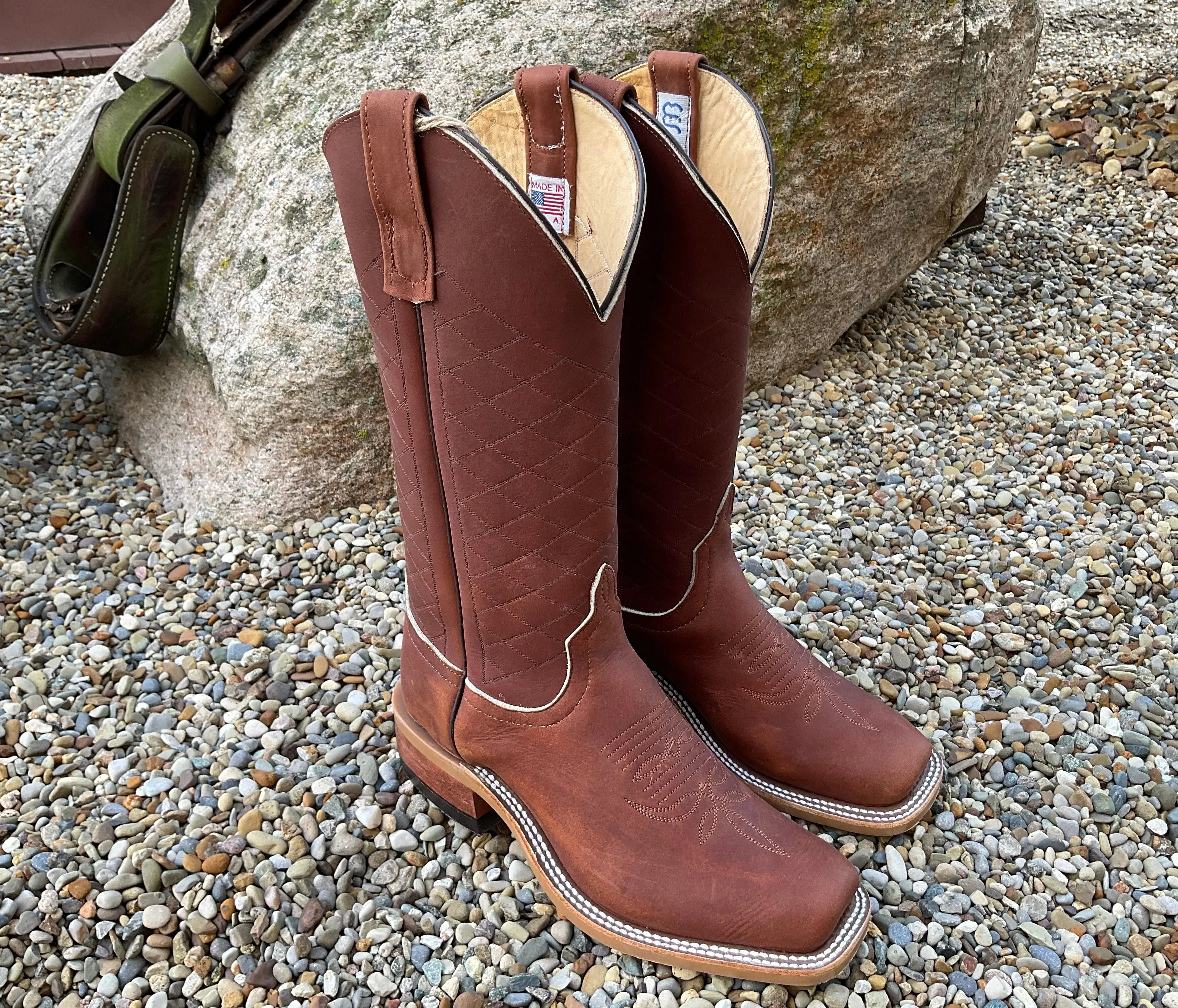 Anderson Bean Men's 13” Brown Big League Cowboy Toe Western Cowboy Boots 335361