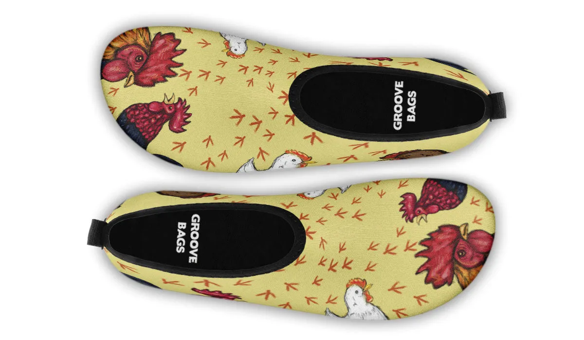 Art Chicken Aqua Barefoot Shoes