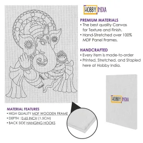 Bal Ganesha Painting DIY Canvas Base for Painting