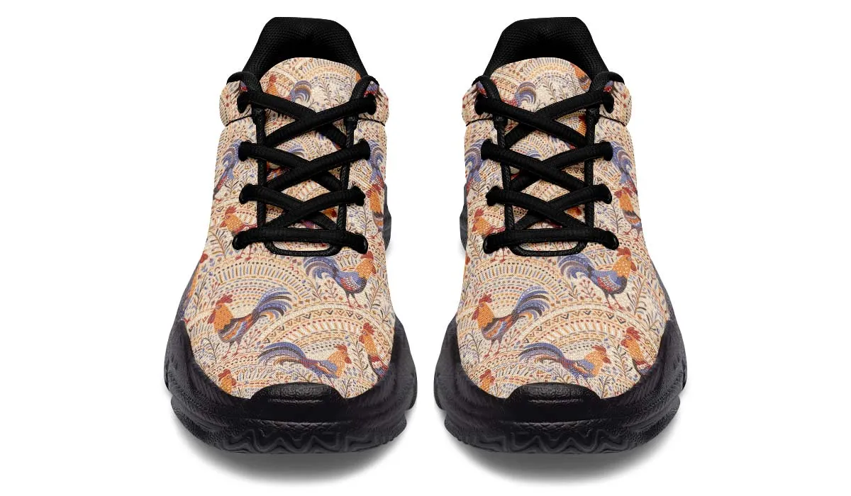 Bohemian Rooster Chunky Sneakers