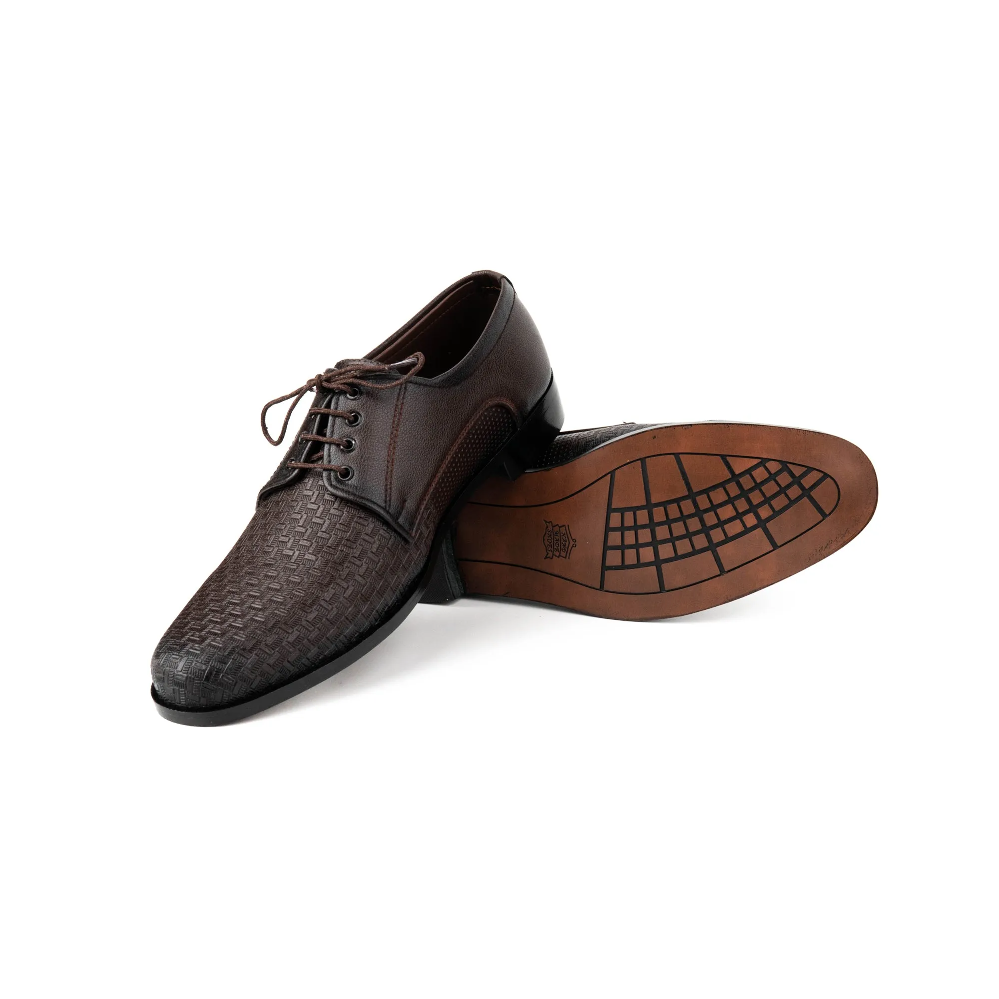 Brown Engraved Laced Derby Formals