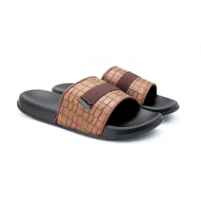 Brown Strap Styled Comfy Slides