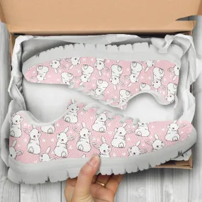 Bunny Girl Shoes Rabbit Sneakers Rabbit Running Shoes Athletic Casual Shoes Rabbit Lover Gifts Clothing for Womens Mens Kids Adults