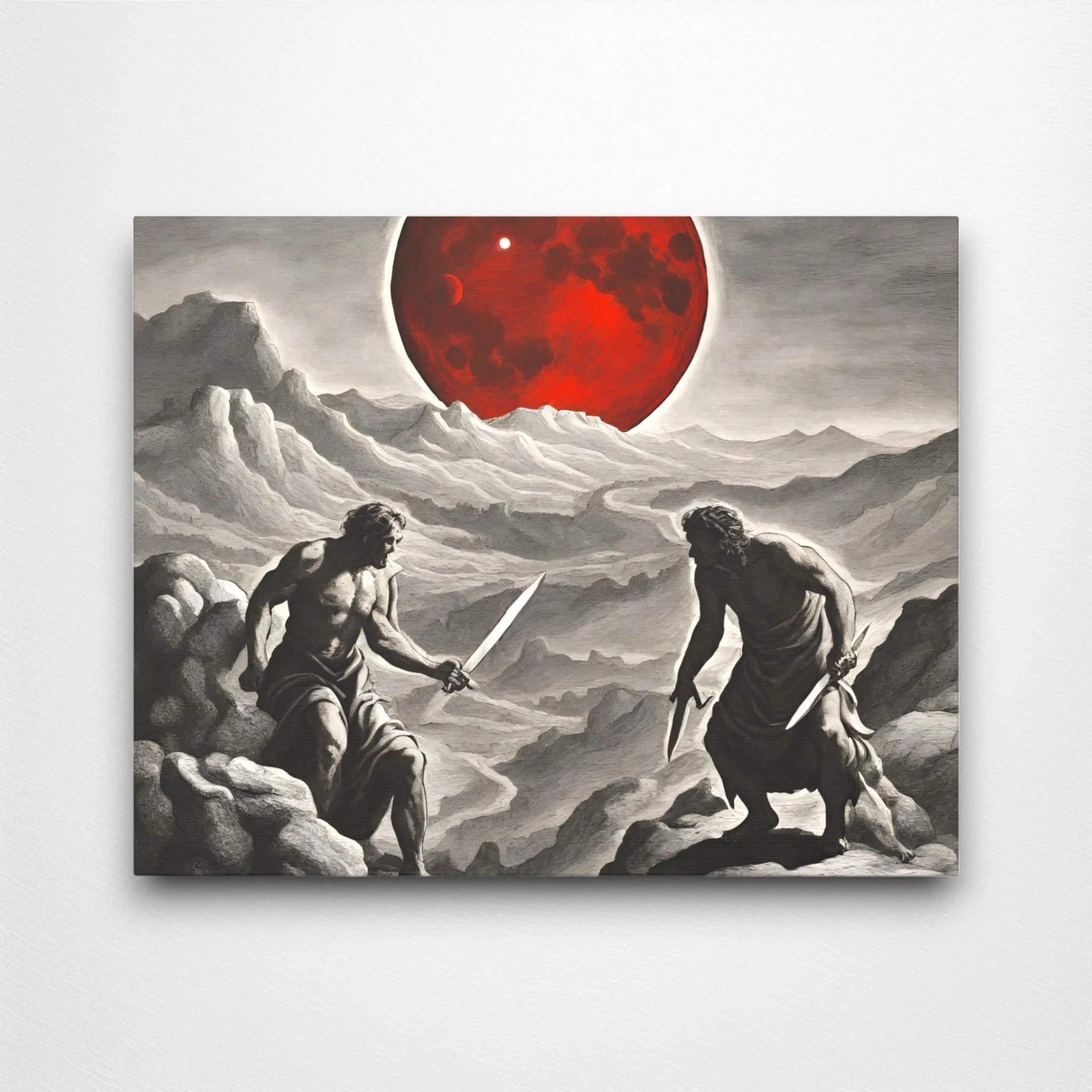 Cain & Abel (Bloody Moon) Canvas