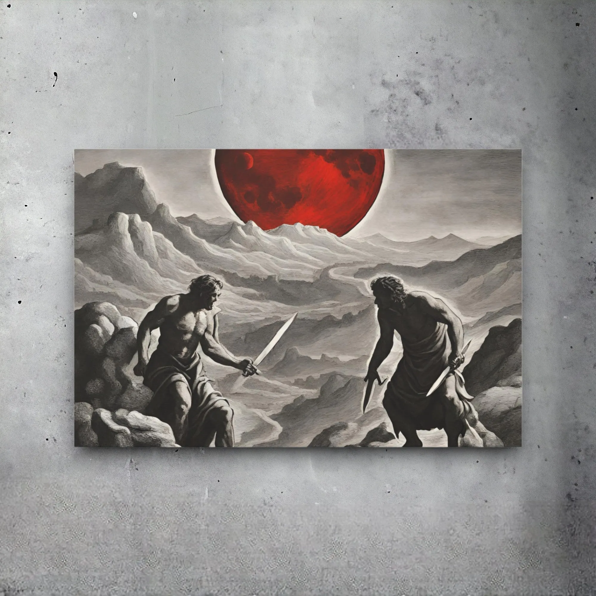 Cain & Abel (Bloody Moon) Canvas