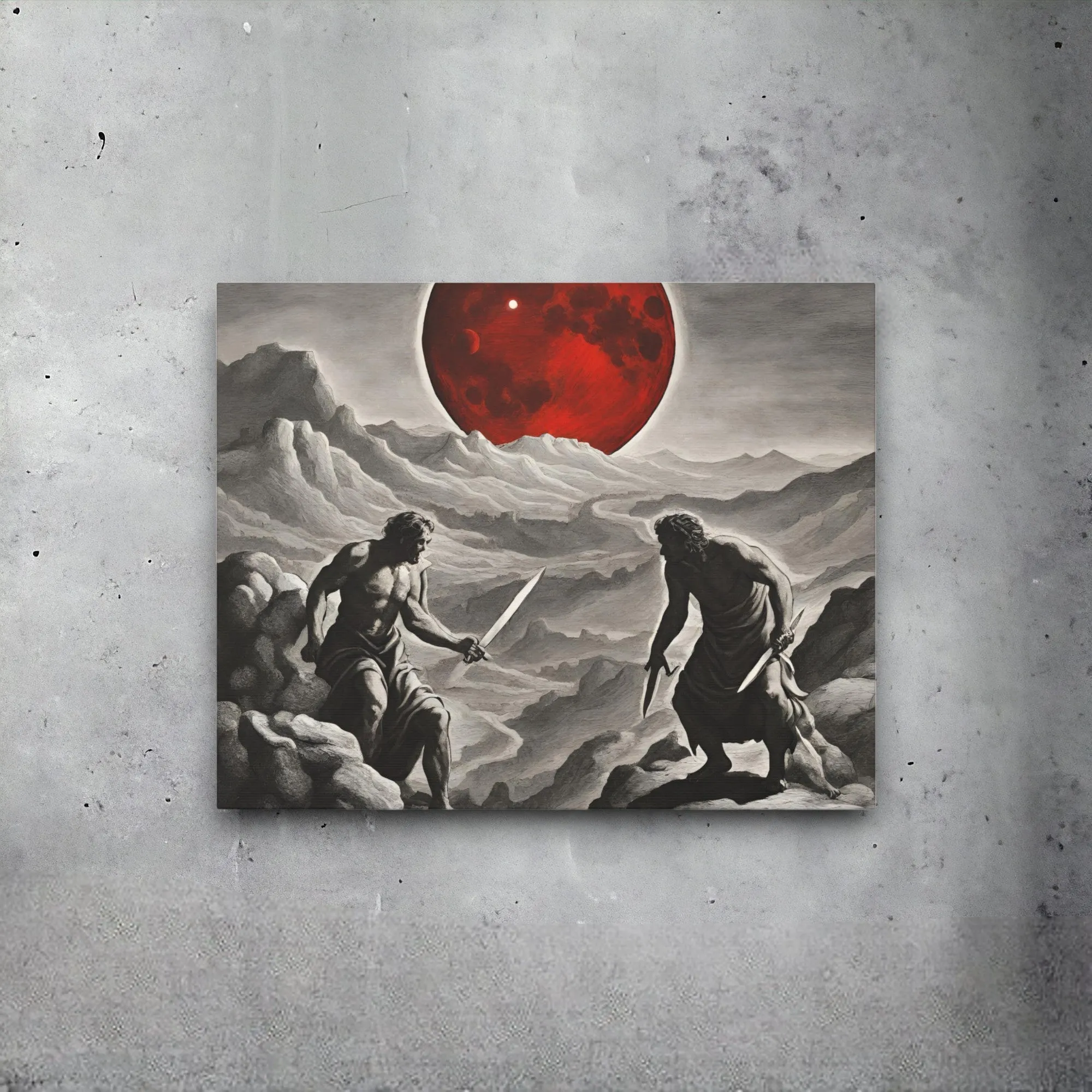 Cain & Abel (Bloody Moon) Canvas