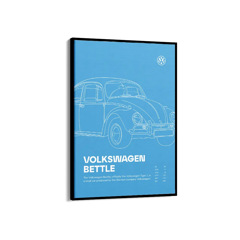 Car Print Volkswagen Beetle 02