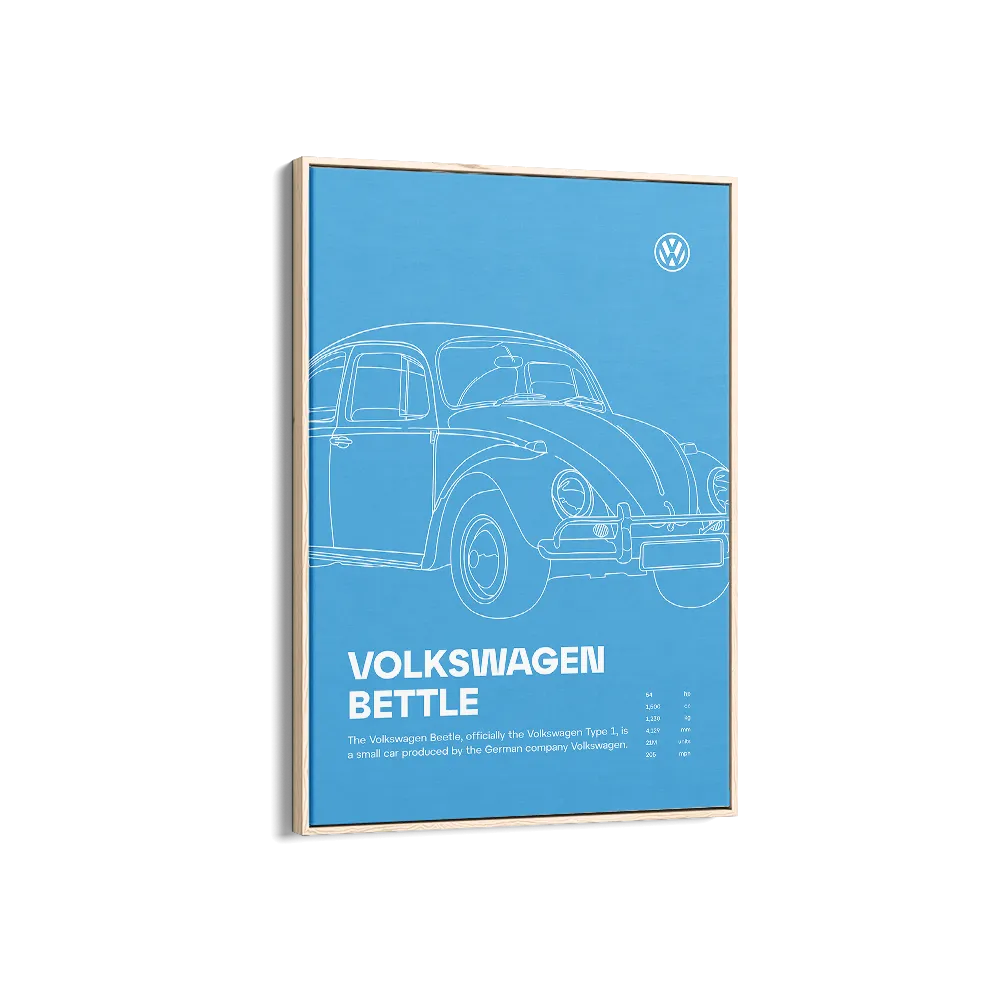 Car Print Volkswagen Beetle 02