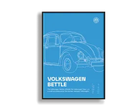 Car Print Volkswagen Beetle 02