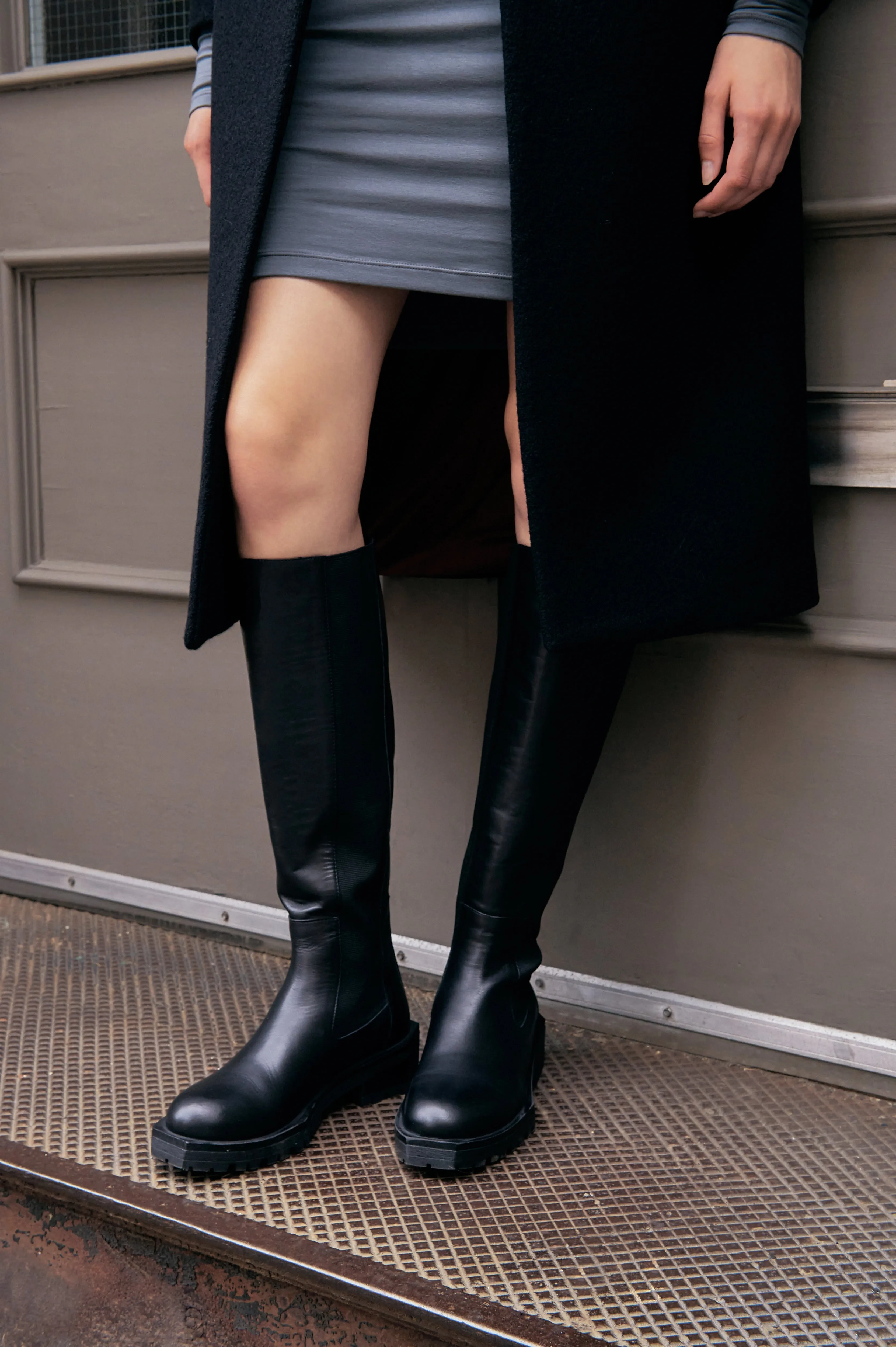 Stylish Carnegie Knee-High Leather Boots for Women