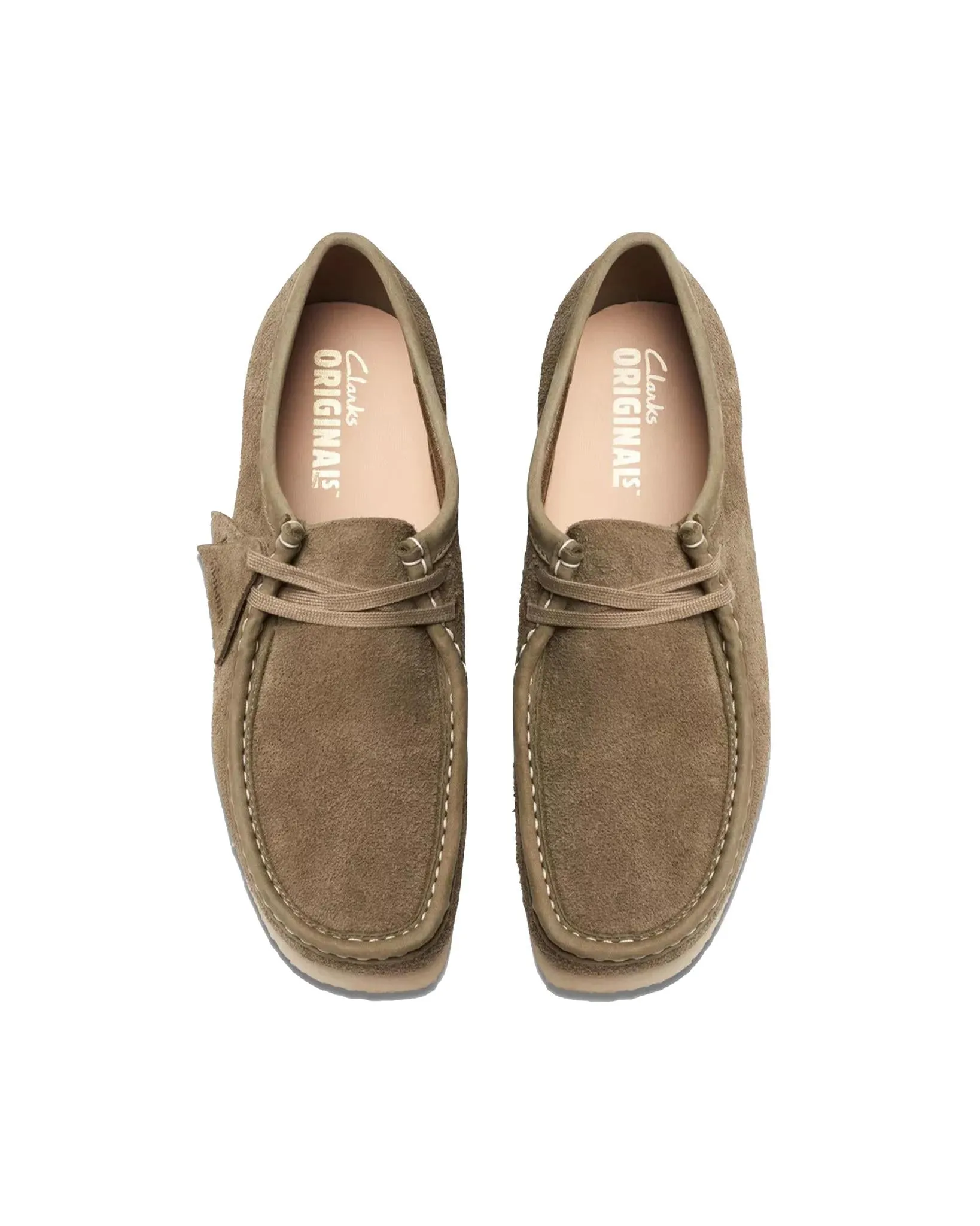 Clarks Wallabee Pale Khaki Suede