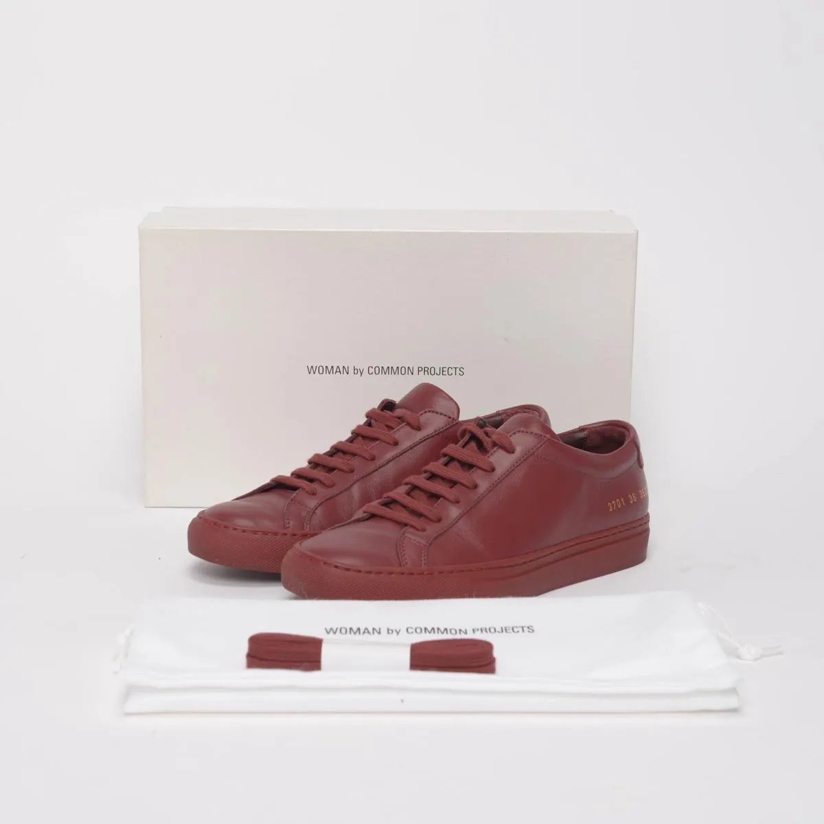 Common Projects Brick Leather Achilles Low Sneakers 36