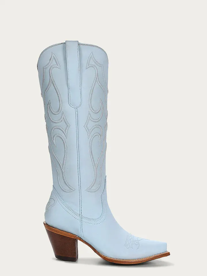 Tall Baby Blue Corral Boot for Kids