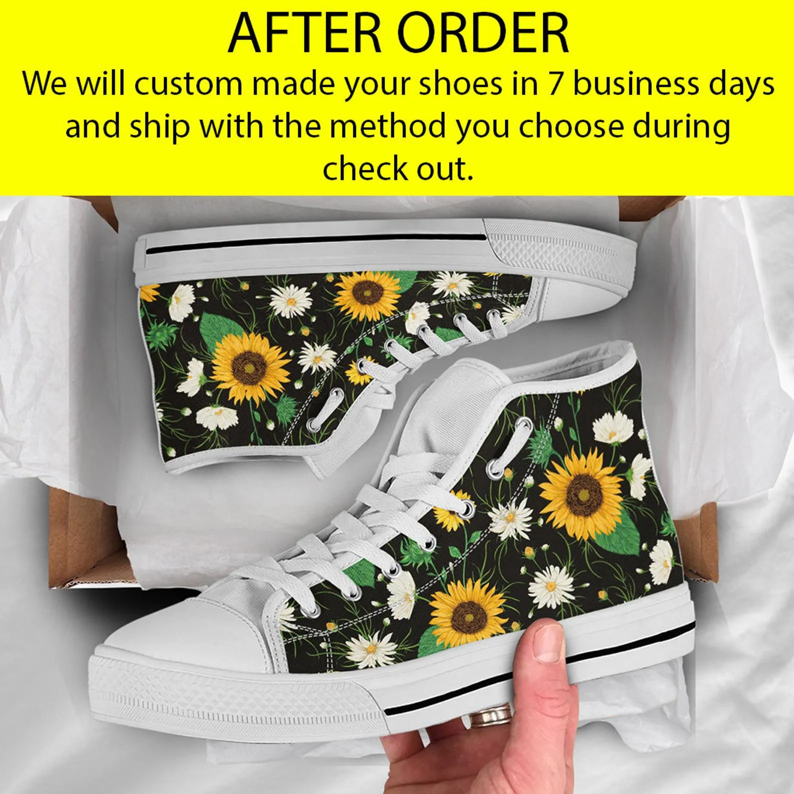 Custom Shoes Design Your Own Sneakers Personalised Shoes  Custom Made Gifts Custom High Top Converse Style Sneakers For Adults Women & Men