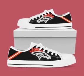 Denver Broncos Custom Lowtop, Football Custom Shoes, Sport Lowtop, Canvas Shoes, Canvas Lowtop, Unisex Shoes, Gift Birthday