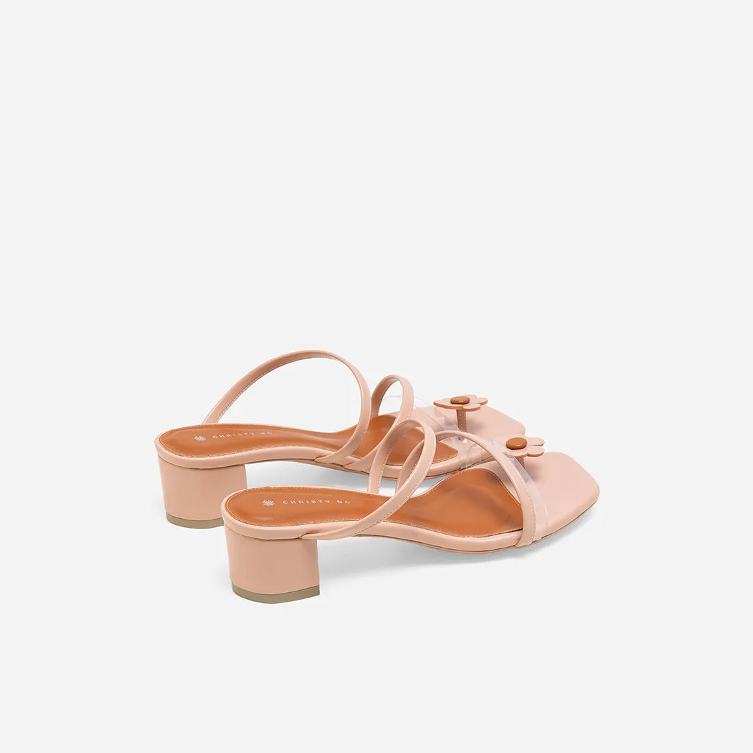 Diana Strappy Mules (Flower Edition)