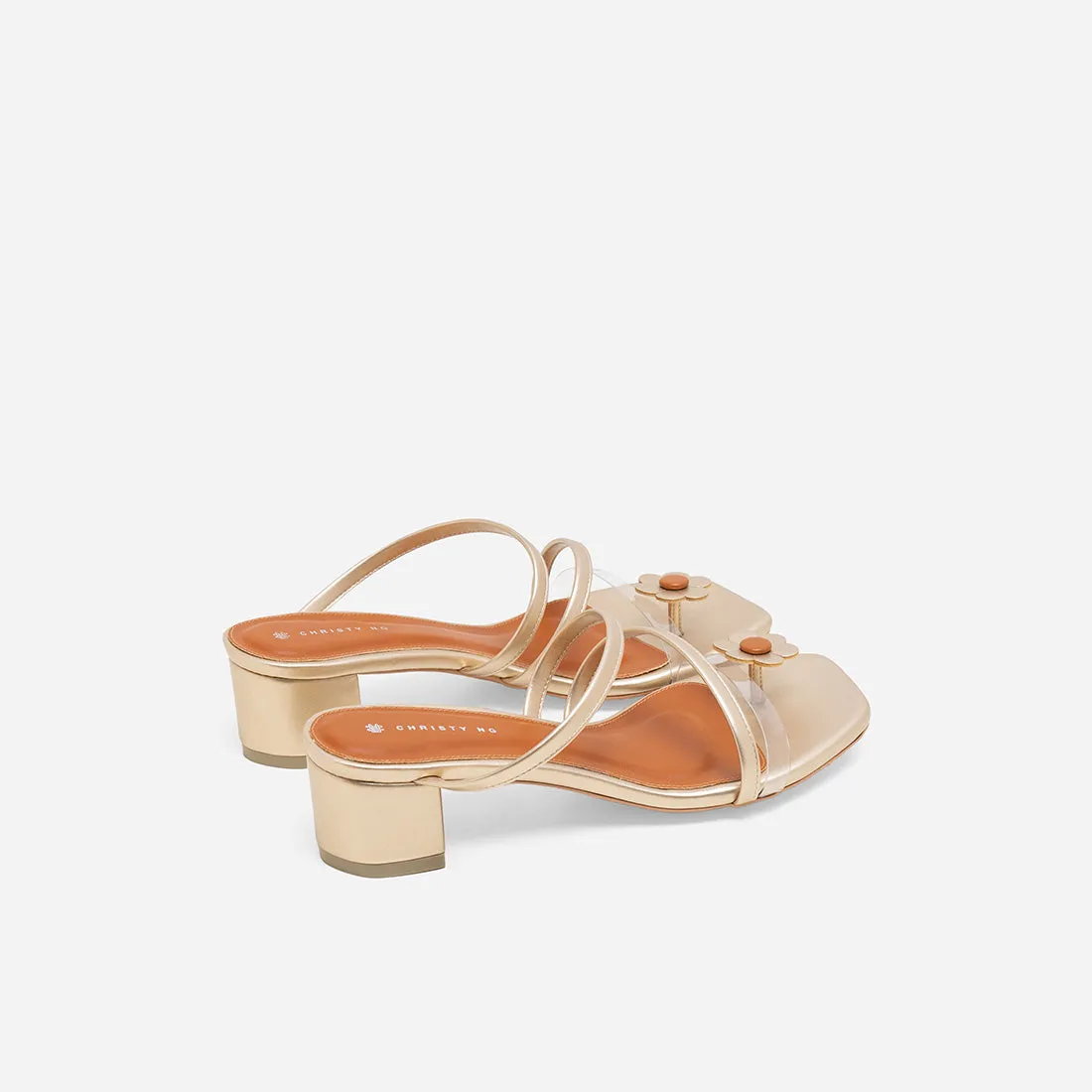 Diana Strappy Mules (Flower Edition)