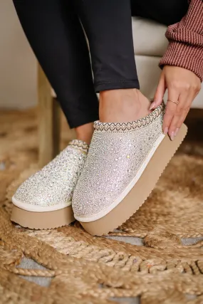 Do Not Disturb Rhinestone Slip On Shoes