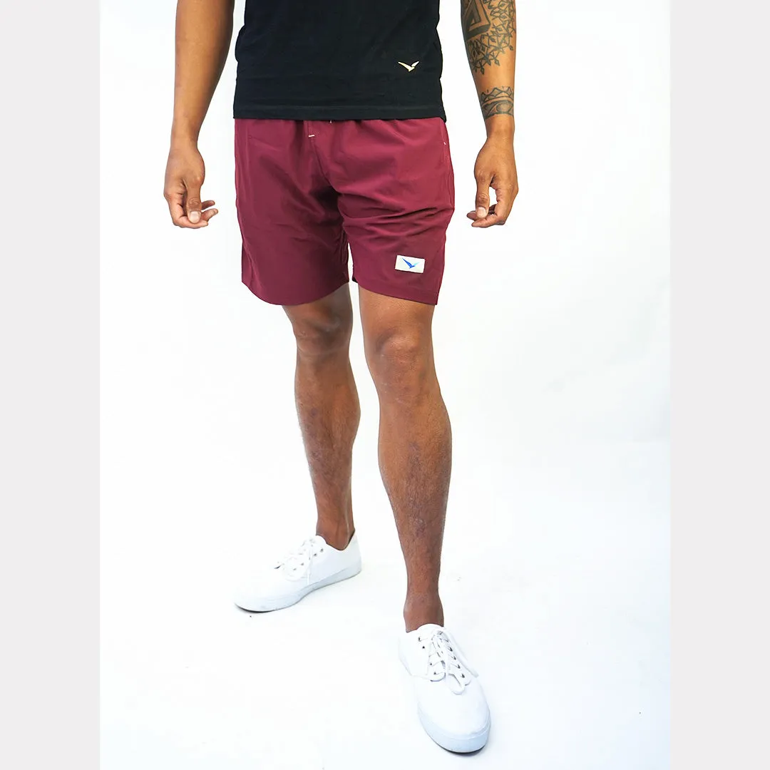 Earth Shorts in Jasper Maroon