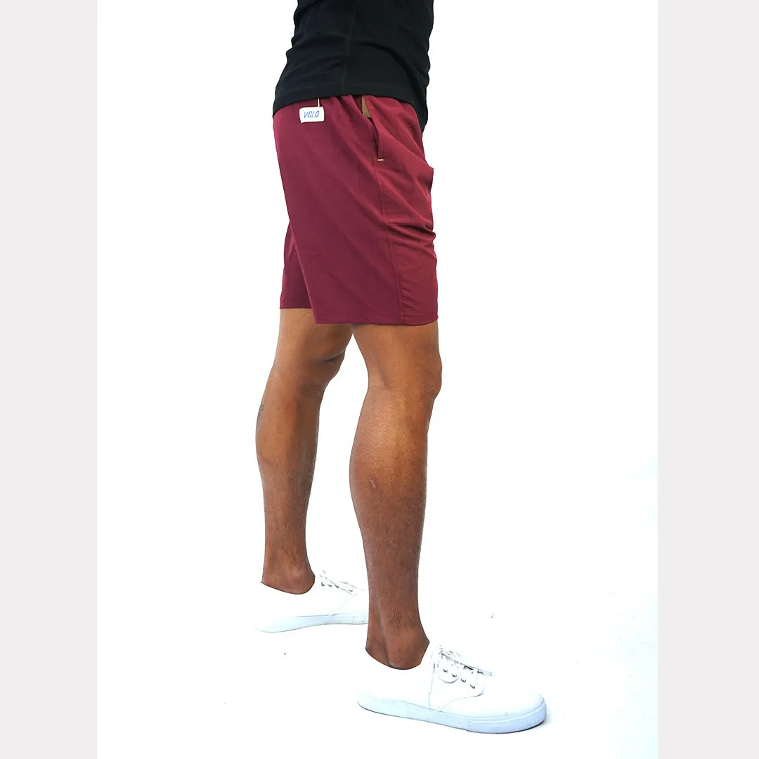 Earth Shorts in Jasper Maroon