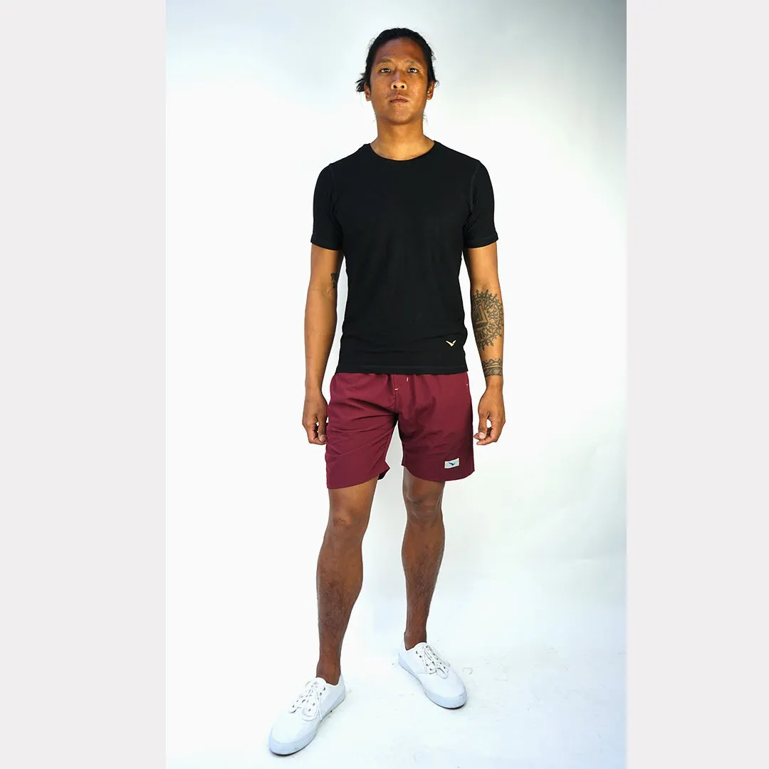 Earth Shorts in Jasper Maroon