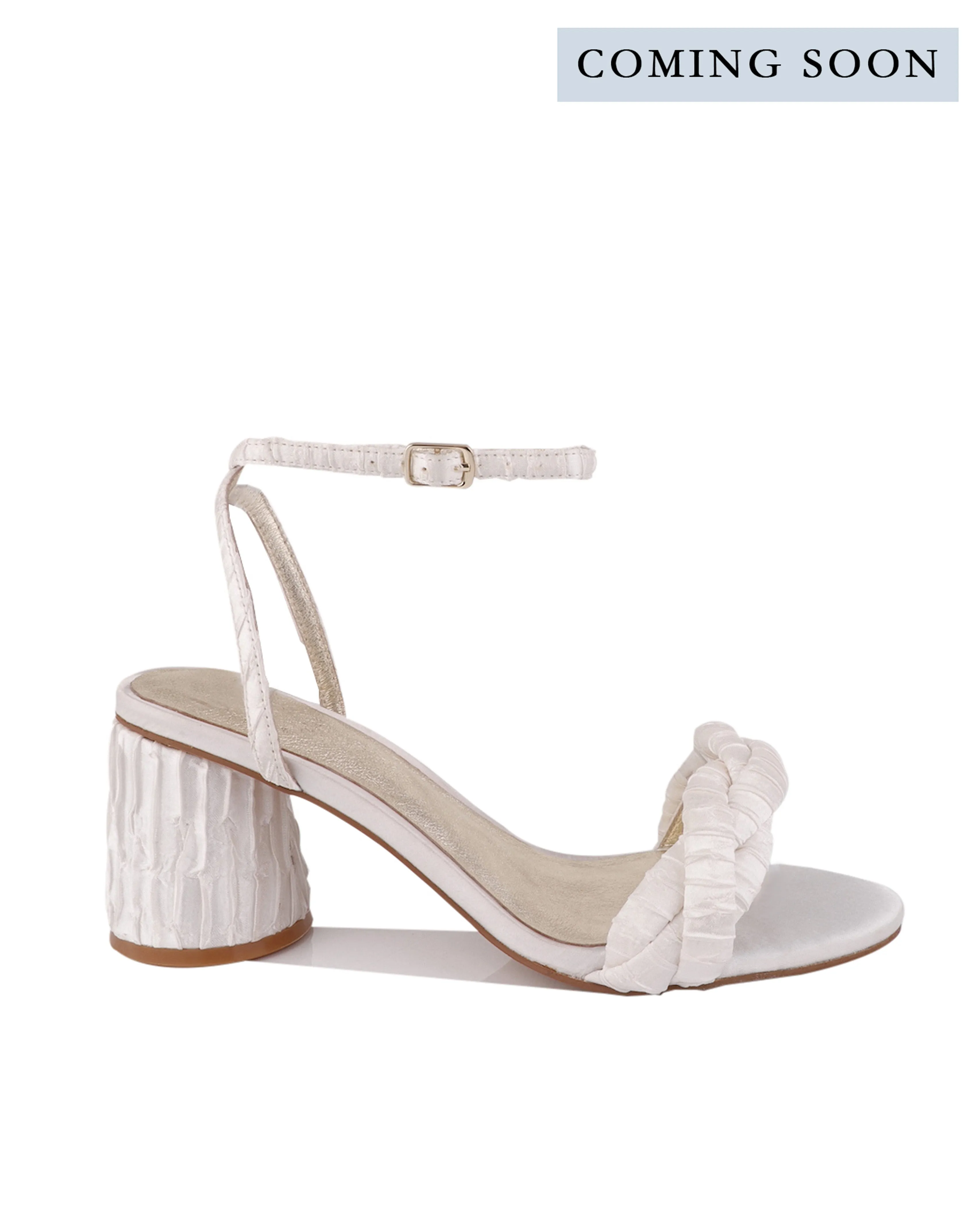 ETERNITY - RIPPLE SATIN WEDDING SHOES WITH PLAIT TOE