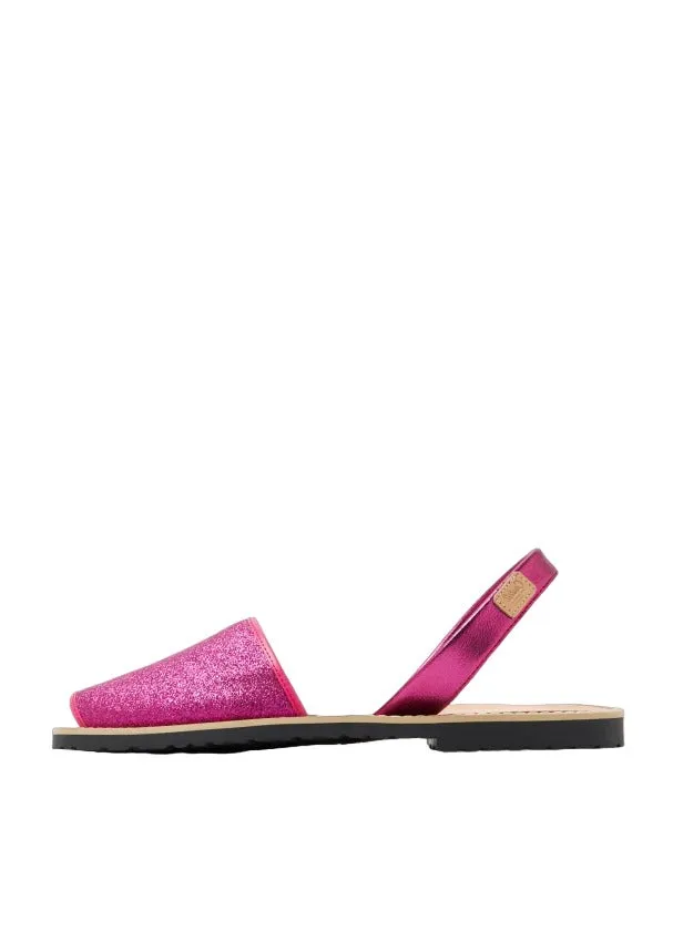 Fuchsia Peep-Toe Sandal - Women