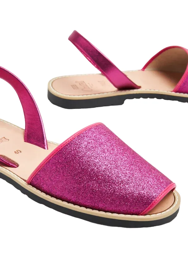 Fuchsia Peep-Toe Sandal - Women