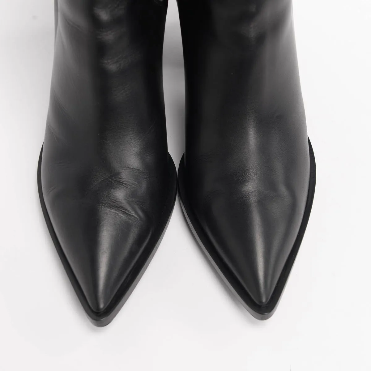 Gianvito Rossi Black Calfskin Romney 70 Boots 40