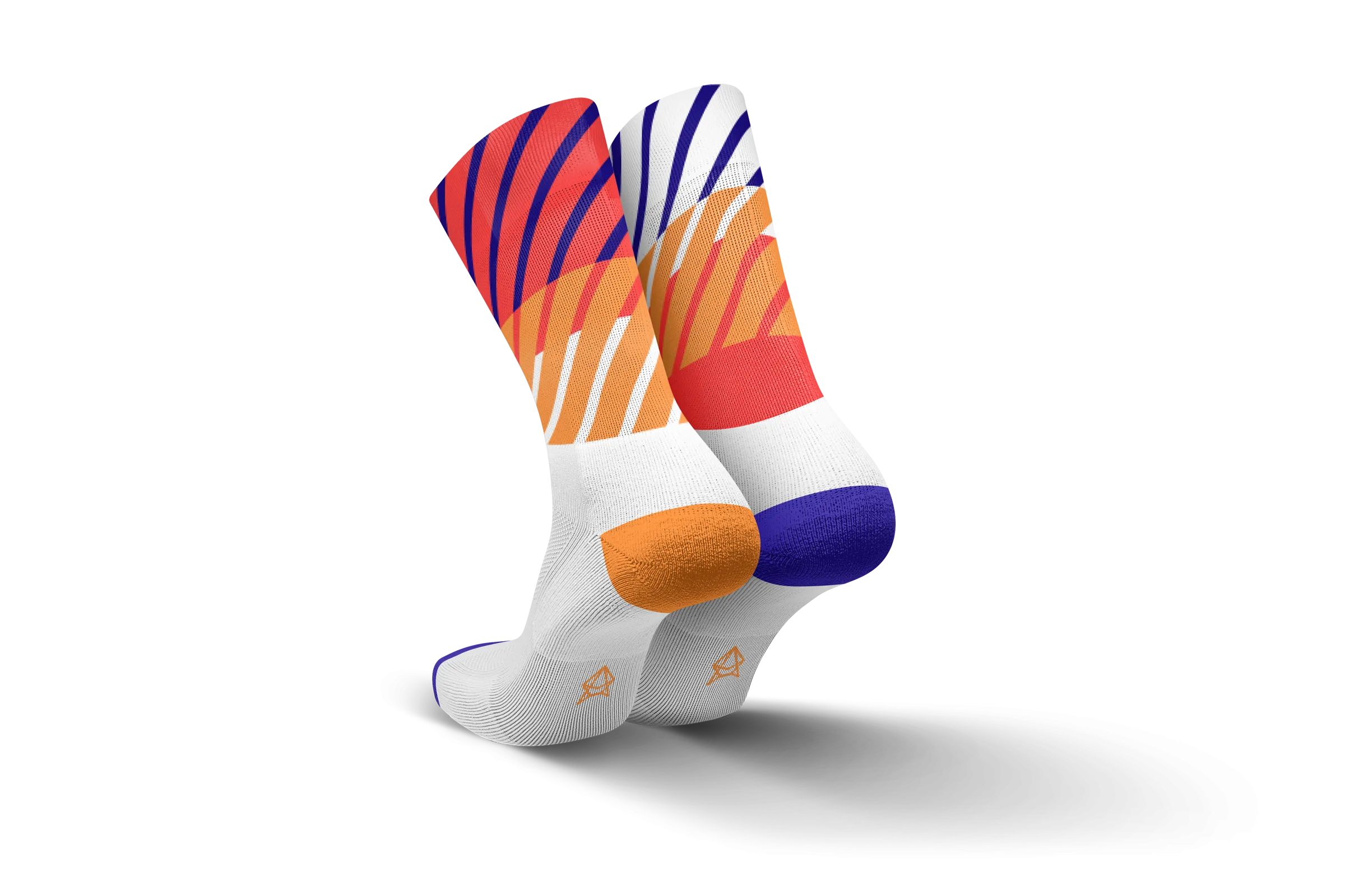 INCYLENCE Running Diagonals Orange Inferno Long Sock