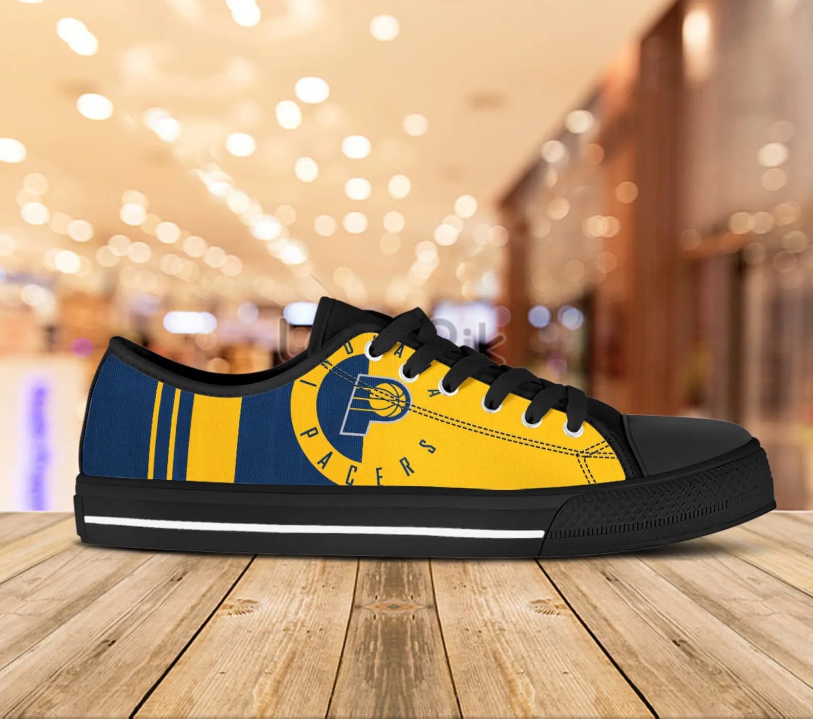 Indiana Pacers Custom Lowtop, Basketball Custom Shoes, Sport Lowtop, Canvas Shoes, Canvas Lowtop, Unisex Shoes, Gift Birthday