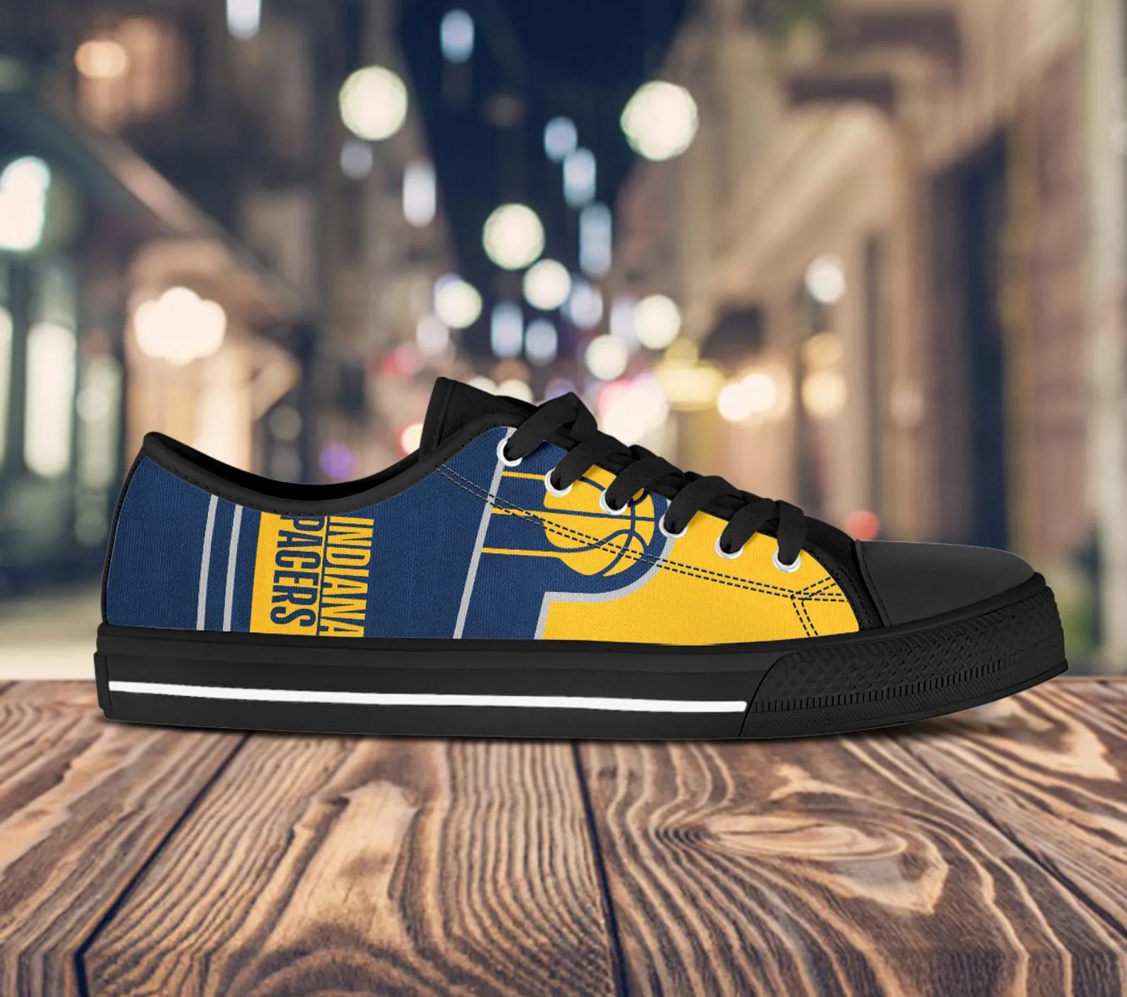 Indiana Pacers Custom Lowtop, Basketball Custom Shoes, Sport Lowtop, Canvas Shoes, Canvas Lowtop, Unisex Shoes, Gift Birthday