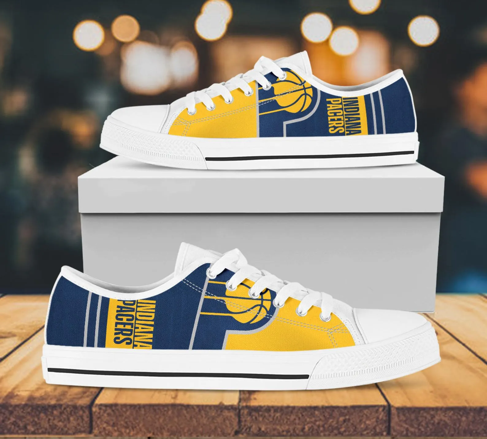 Indiana Pacers Custom Lowtop, Basketball Custom Shoes, Sport Lowtop, Canvas Shoes, Canvas Lowtop, Unisex Shoes, Gift Birthday