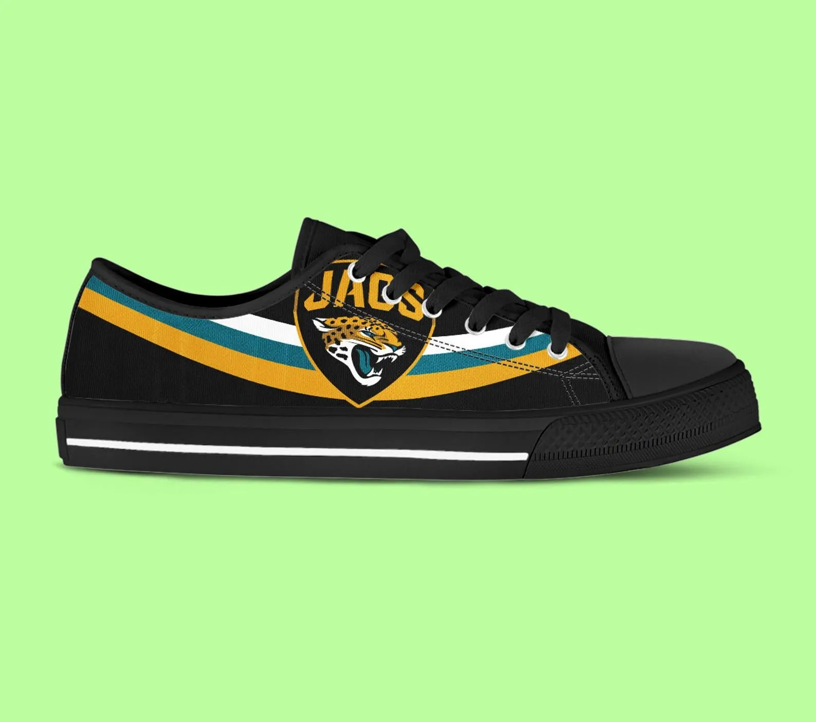 Jacksonville Jaguars Custom Lowtop, Football Custom Shoes, Sport Lowtop, Canvas Shoes, Canvas Lowtop, Unisex Shoes, Gift Birthday