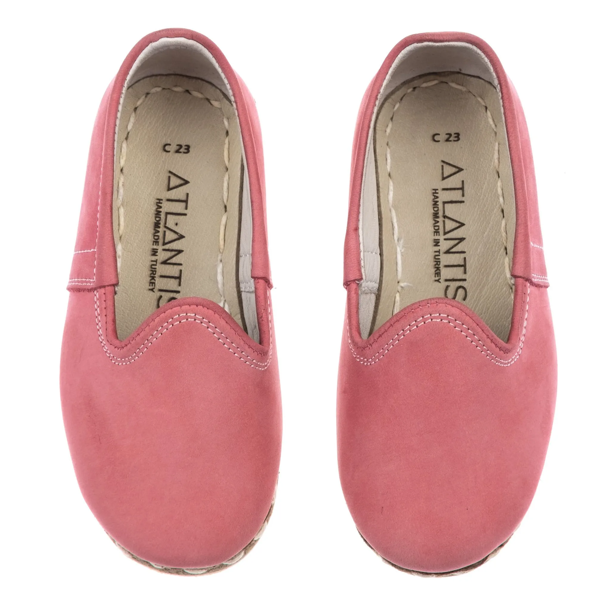 Kids Pink Leather Shoes