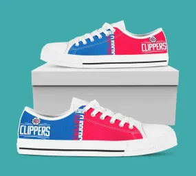 LA Clippers Custom Lowtop, Basketball Custom Shoes, Sport Lowtop, Canvas Shoes, Canvas Lowtop, Unisex Shoes, Gift Birthday