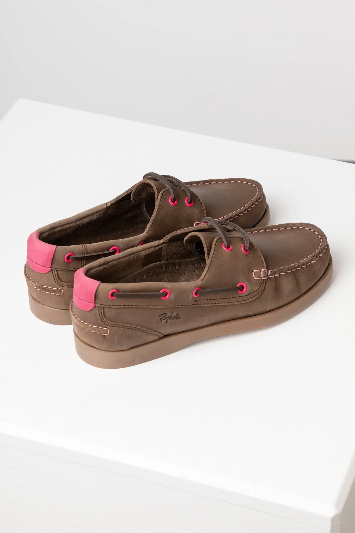 Ladies Leather Deck Shoes - Reighton