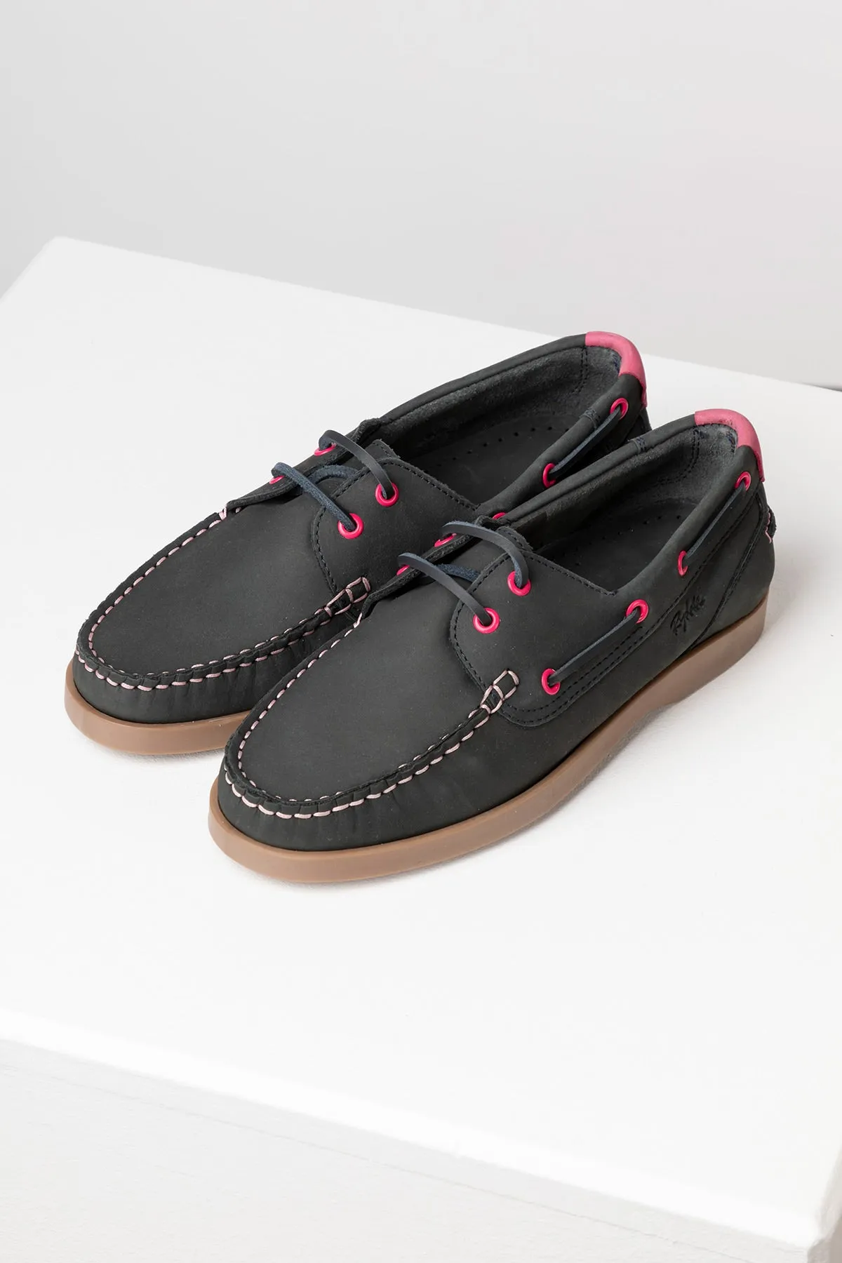 Ladies Leather Deck Shoes - Reighton