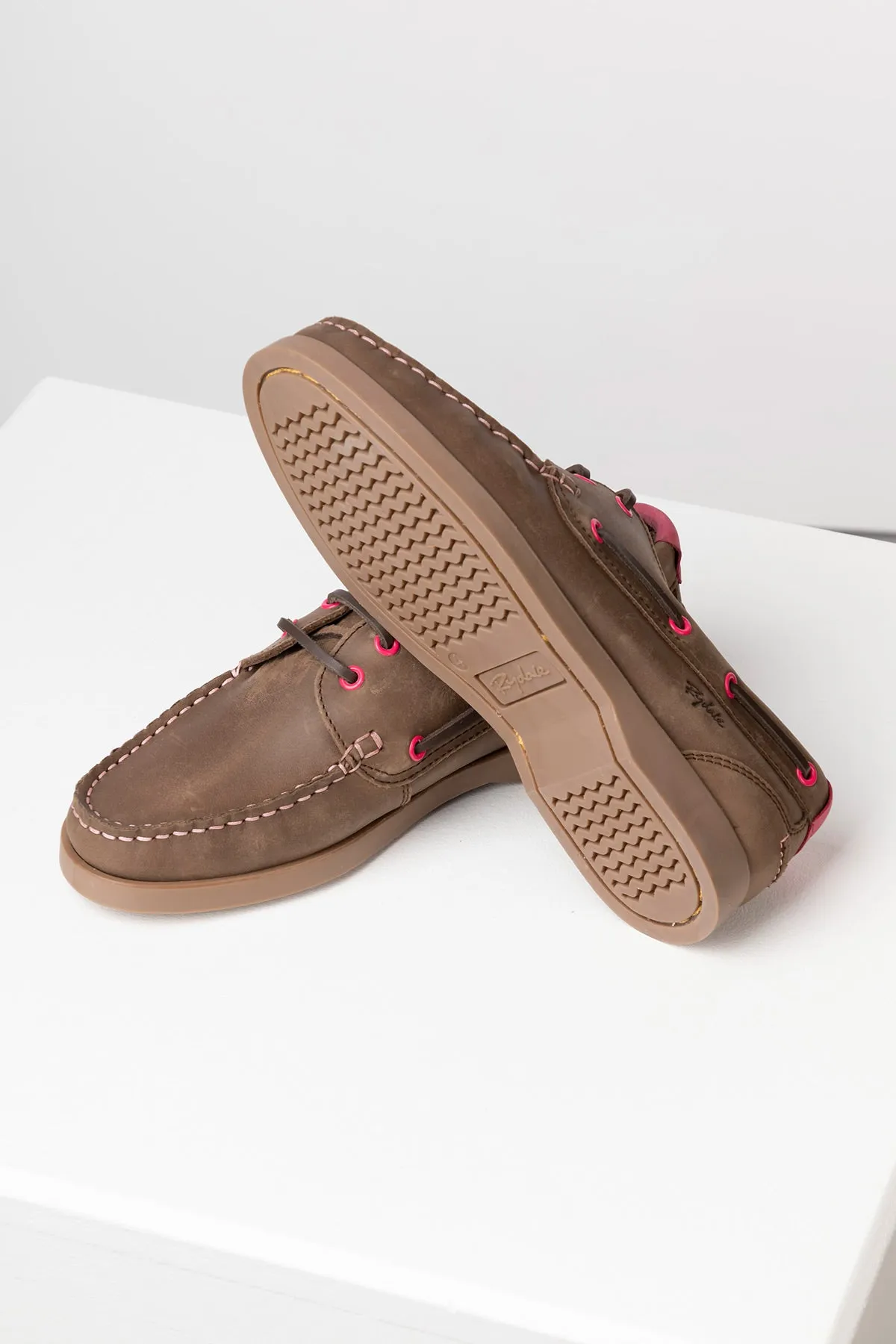 Ladies Leather Deck Shoes - Reighton