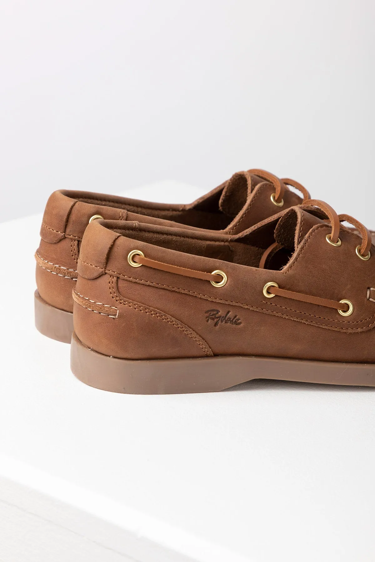 Ladies Leather Deck Shoes - Reighton