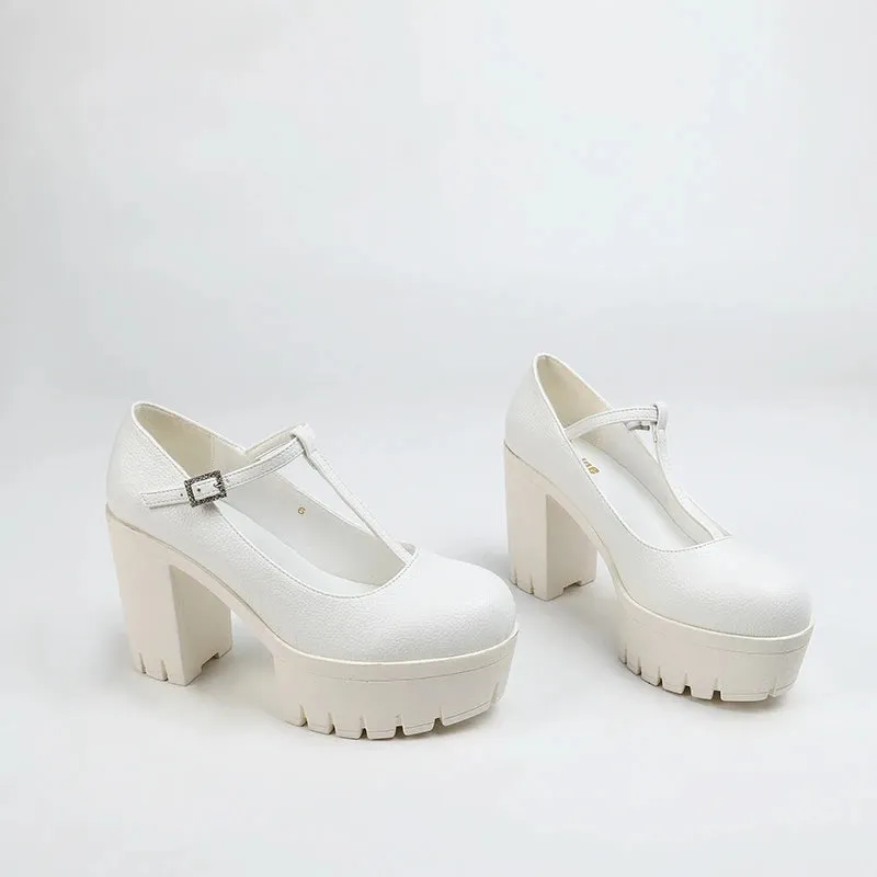 Mary Jane T-Strap Platforms